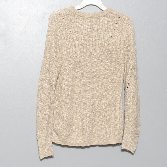 Mango basics crew neck tan knit sweater - Picture 2 of 5